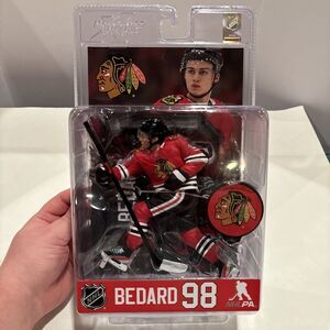 Connor Bedard #98 NHL Rookie Debut Chicago Blackhawks 7" McFarlane Hockey Figure